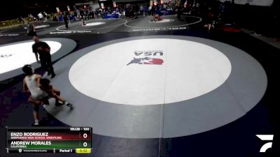 100 lbs Cons. Round 3 - Andrew Morales, California vs Enzo Rodriguez, Northview High School Wrestling