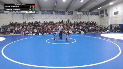 117 lbs Champ. Round 1 - Paul Portugal, Elk Grove vs Jayson Quezada, Gilroy