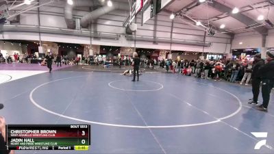 144 lbs Champ. Round 1 - Jadin Hall, Heart And Pride Wrestling Club vs Christopher Brown, West Amarillo Wrestling Club