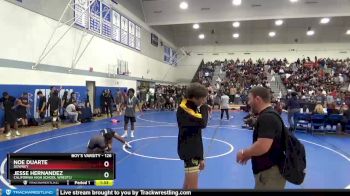 126 lbs Champ. Round 2 - Jesse Hernandez, California High School Wrestli vs Noe Duarte, Downey
