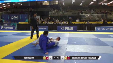 Joshua Justin Perry Flickinger vs Henry Duran 2025 Pan Jiu Jitsu IBJJF Championship