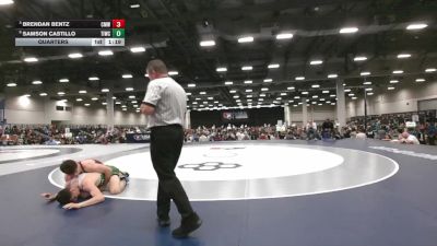 165 lbs Quarters - Brendan Bentz, Club Madison Wrestling vs Samson Castillo, Team Idaho Wrestling Club