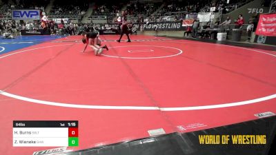 64 lbs Round Of 16 - Hudson Burns, Sebolt Wrestling Academy vs Zayne Wieneke, Greater Heights Wrestling