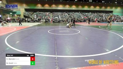 95 lbs Quarterfinal - Dalton Benicki, Motherlode Wrestling Club vs Nico Emili, The Hunt Wrestling Club