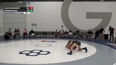 129 lbs Quarterfinals (8 Team) - Isaac Bustamante, Indiana Outlaws vs Gunnar Wilson, PNW Gold