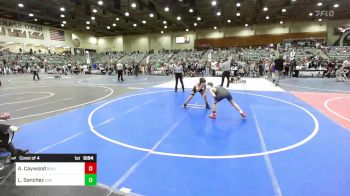 86 lbs Consi Of 4 - Adrian Caywood, Bulldog Wrestling Club vs Louis Sanchez, USA Gold