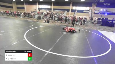 126 lbs Consi Of 64 #2 - Justin Lopez, Riverside Rascals vs Alejandro Gomez-Paz, Askeo International Mat Club