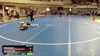 102 lbs Champ. Round 1 - Zeke Spears, Blackduck/Cass Lake Bena (BCLB Bears) vs Grayson Fast, WML (Windom/Mountain Lake)