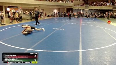 102 lbs Champ. Round 1 - Zeke Spears, Blackduck/Cass Lake Bena (BCLB Bears) vs Grayson Fast, WML (Windom/Mountain Lake)