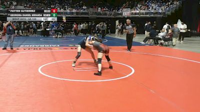 5A 120 lbs 5th Place Match - Payten Gutierrez, Melissa vs Georgina Rangel Miranda, McAllen Memorial