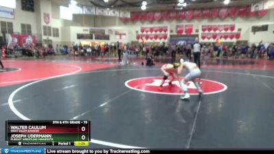 75 lbs Cons. Round 3 - Joseph Udermann, Pursuit Wrestling Minnesota vs Walter Caulum, West Salem Bangor