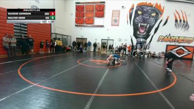 110 lbs Semifinal - Walter Geer, Cody Middle School vs Vaughn Johnson, Sheridan Junior High School
