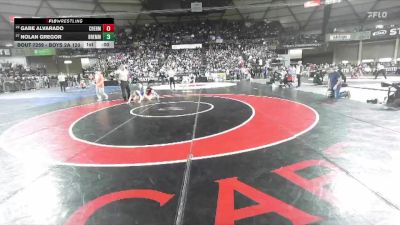 Boys 2A 120 lbs Cons. Round 1 - Gabe Alvarado, W. F. West vs Nolan Gregor, Bremerton