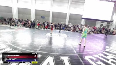 86 lbs Champ. Round 1 - Cooper Walker, WY vs Keller Watt, MT