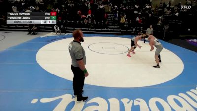 6A 215 lbs Cons. Round 2 - Conner Loden, Riverton vs Gaige Fowers, Syracuse