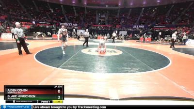 2A 170 lbs Semifinal - Blake Hinrichsen, Washington vs Aiden Cohen, Deerfield (H.S.)