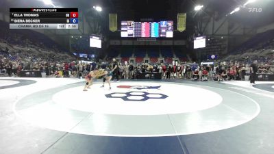 100 lbs Champ. Rd Of 16 - Ella Thomas, OH vs Siera Becker, IA