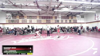 174 lbs Cons. Round 1 - Randeep Singh, Fresno City vs Luke Harrison, Sacramento City College