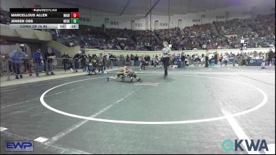 49 lbs Consi Of 16 #2 - Marcellous Allen, Madill Takedown vs Jensen Oss, Husky WC