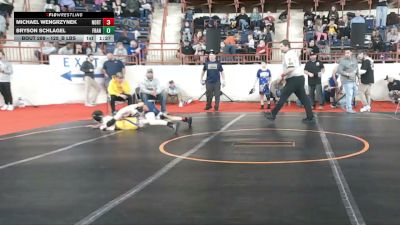 125_B lbs Round Of 32 - Michael Wengrzynek, Northwest vs Bryson Schlagel, Franklin Regional