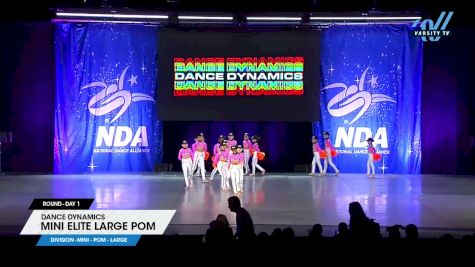 Dance Dynamics - Mini Elite Large Pom [2025 Mini - Pom - Large Day 1] 2025 NDA All-Star National Championship