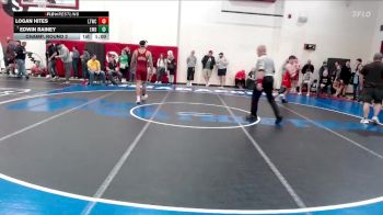 157 lbs Champ. Round 2 - Edwin Rainey, Evansville Mater Dei vs Logan Hites, Lebanon Tiger Wrestling Club
