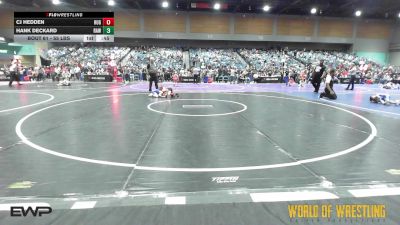 55 lbs Consi Of 8 #2 - Cj Hedden, Hughson vs Hank Deckard, Raw Wrestling Club