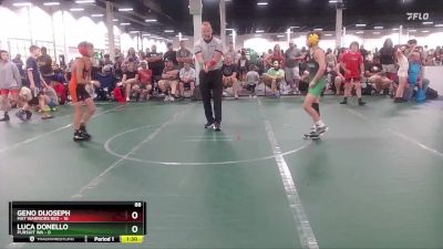 88 lbs Round 5 (6 Team) - Geno DiJoseph, Mat Warriors Red vs Luca Donello, Pursuit WA