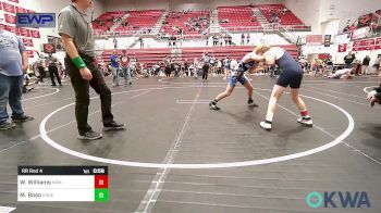 100 lbs Rr Rnd 4 - Wyatt Williams, Team Nomad vs Mac Boso, Choctaw Ironman Youth Wrestling