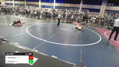 126 lbs Consi Of 64 #1 - Trevor Nicholson, Great Oak HS vs Daniel Romero, Rancho Mirage HS