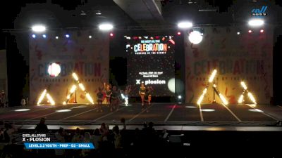 Excel All Stars - X - plosion [2025 L2.2 Youth - PREP - D2 - Small Day 2] 2025 The Varsity All Star CELEBRATION
