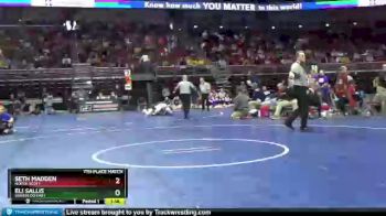 3A-170 lbs 7th Place Match - Seth Madden, North Scott vs Eli Sallis, Waterloo East