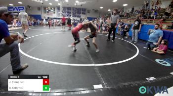 52-55 lbs Rr Rnd 4 - James Evans, Bartlesville Wrestling Club vs Beckam Kolar, Team Nomad