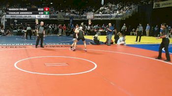 5A 126 lbs Quarterfinal - Charles Anderson, Aledo vs Maddox Fields, Melissa
