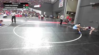 120 lbs Cons. Round 2 - Kameron Zingler, Askren Wrestling Academy vs Logan Gallenberg, Antigo