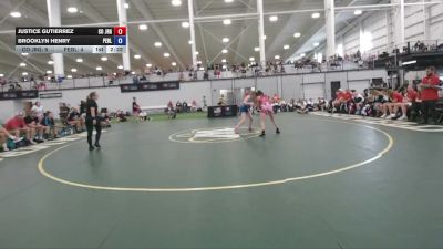100 lbs Justice Gutierrez, Colorado vs Brooklyn Henry, Pennsylvania Blue