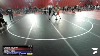 92 lbs Semifinal - Lincoln Volkman, Aviators Wrestling vs Corbyn Weiss, Crass Trained-The Weigh In Club