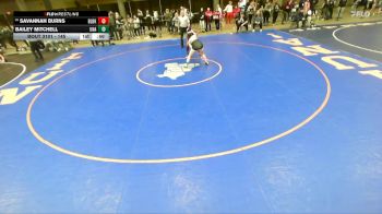 145 lbs Cons. Semi - Savannah Burns, Bolingbrook vs Bailey Mitchell, Unattached