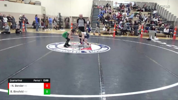 55 lbs Quarterfinal - Nolan Bender, MN Elite vs Braden Binsfeld ...