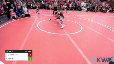 85 lbs Rr Rnd 2 - Rylee Gilliland, Wolfpak Wrestling vs Presley Beard, Kansas Young Guns