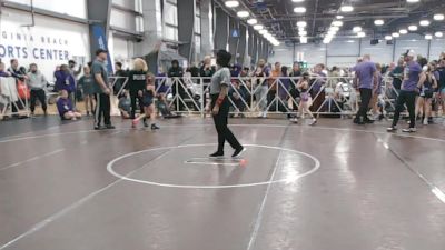65 lbs Round 2 (10:30am Friday) - Tyanna Evans, Misfits vs Mariana Ortiz, Lady Reapers