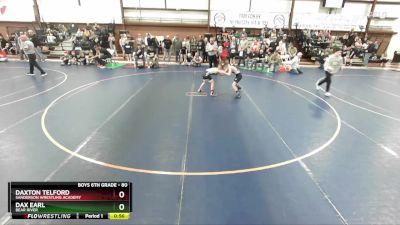 80 lbs Cons. Round 3 - Dax Earl, Bear River vs Daxton Telford, Sanderson Wrestling Academy