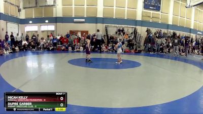 43 lbs Round 2 (10 Team) - Dupre Garber, Hobart Wrestling Club vs Micah Kelly, Roncalli Wrestling Foundation