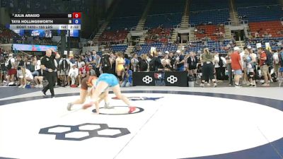 155 lbs Champ. Rd Of 32 - Julia Araujo, North Dakota vs Taya Hollingsworth, Iowa