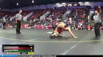 145 lbs Quarterfinals (8 Team) - Josiah Baltierra, Alma HS vs Ty Emmendorfer, Montrose Hill-McCloy HS