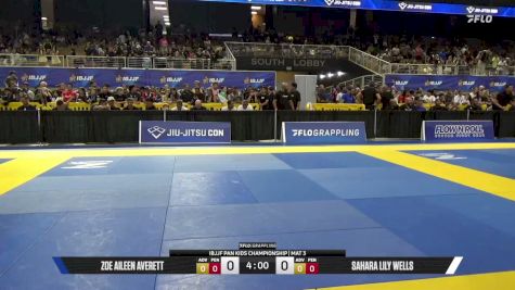 Zoe Aileen Averett vs Sahara Lily Wells 2026 Pan Kids Jiu-Jitsu IBJJF Championship