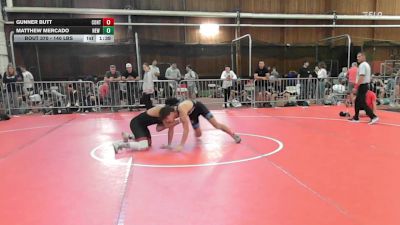 140 lbs Quarterfinal - Gunner Butt, Contenders Wrestling Academy vs Matthew Mercado, New York Military Academy
