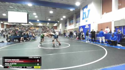 175 lbs Cons. Round 3 - Max Austin, Kingsburg vs Bryan Iniguez, Golden Valley (Bakersfield)