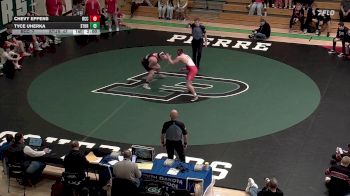 285 lbs Quarterfinals (8 Team) - Tyce Uherka, Sturgis Brown vs Chevy Eppens, Rapid City Central