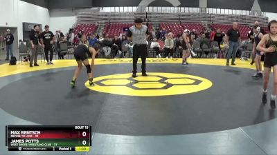 80 lbs Placement Matches (8 Team) - James Potts, West Shore Wrestling Club vs Max Rentsch, Refuse To Lose